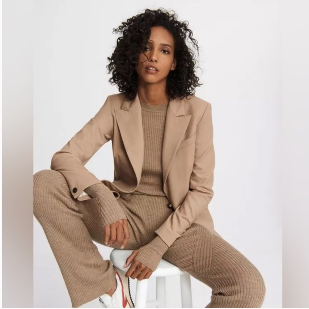 Rag & Bone Annie Twill Blazer in Camel